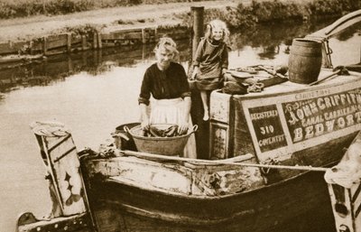 Washing day on the Canal, London by English Photographer